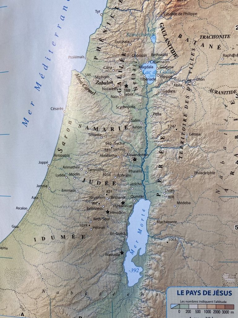 Carte Pays de Jésus